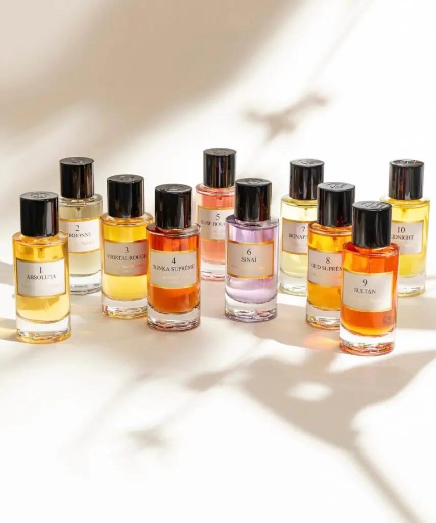 Lot de 5 parfums 50 ml , idéal pour offrir ou se faire plaisir.